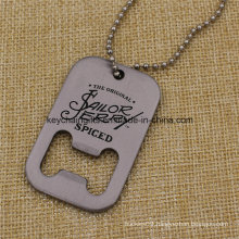 High Quanlity Custom Stainless Steel Dog Tag Bottle Opener